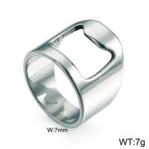 Stainless Steel Special Ring - KR91710-WGZQ