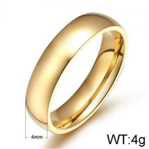 Stainless Steel Gold-plating Ring - KR91869-WGSF