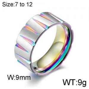 SS Colorful-plating Ring - KR92162-WGQF