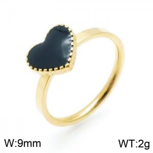 Stainless Steel Gold-plating Ring - KR92432-HR