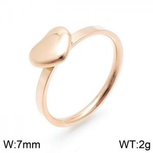 Stainless Steel Rose Gold-plating Ring - KR92445-HR