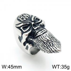 Stainless Skull Ring - KR92658-OT