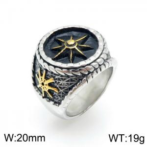 Stainless Steel Gold-plating Ring - KR92659-OT