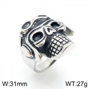 Stainless Skull Ring - KR92660-OT