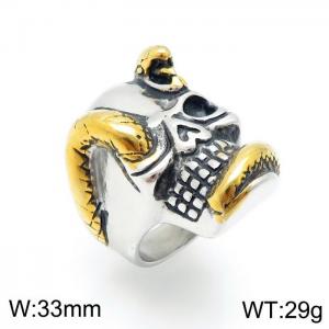 Stainless Skull Ring - KR92662-OT