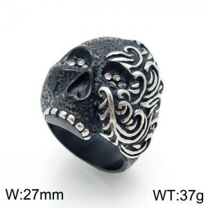 Stainless Skull Ring - KR92669-OT