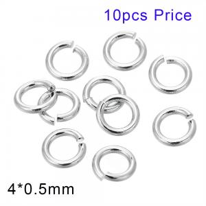 SS Small Circle--4x0.5mm---10pcs Pirce - KRP106