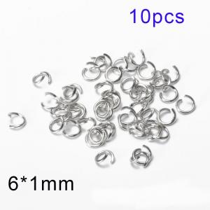 SS Small Circle--6x1 mm---10pcs Pirce - KRP112