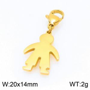 Stainless Steel Charms with Lobster - KRP1304-Z