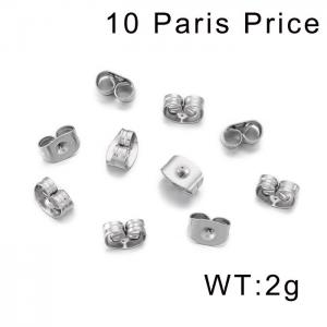 Stainless Steel Earring Parts butterfly button earplug - KRP135