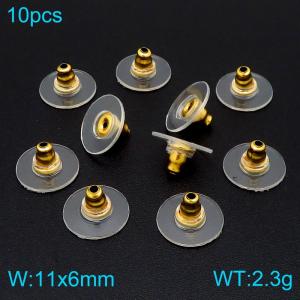 SS Earring Parts DIY UFO disc ear plug accessories - KRP3507-K