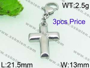 Stainless Steel Charms with Lobster - KRP3809-Z