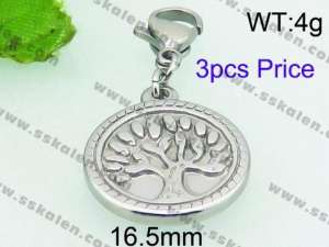 Stainless Steel Charms with Lobster - KRP3812-Z