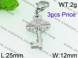 Stainless Steel Charms with Lobster - KRP3813-Z