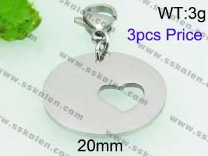 Stainless Steel Charms with Lobster - KRP3814-Z