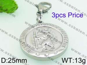 Stainless Steel Charms with Lobster - KRP3817-Z
