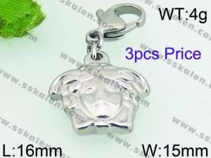 Stainless Steel Charms with Lobster - KRP3819-Z