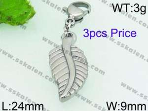 Stainless Steel Charms with Lobster - KRP3825-Z