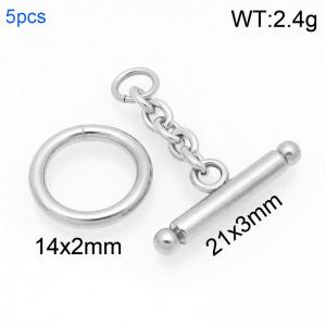 Stainelss Steel Toggle Clasps--5sets Price - KRP608-Z