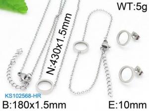 SS Jewelry Set(Most Women) - KS102568-HR