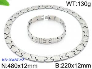 SS Jewelry Set(Most Men) - KS103487-YZ