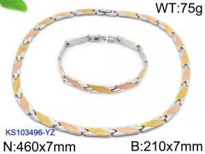 SS Jewelry Set(Most Men) - KS103496-YZ