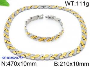 SS Jewelry Set(Most Men) - KS103520-YZ