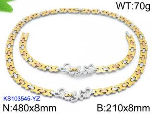 SS Jewelry Set(Most Men) - KS103545-YZ