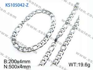 SS Jewelry Set(Most Men) - KS105042-Z