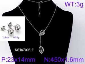 SS Jewelry Set(Most Women) - KS107003-Z