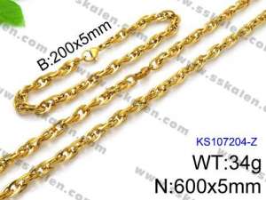 SS Jewelry Set(Most Men) - KS107204-Z