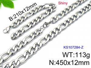 SS Jewelry Set(Most Men) - KS107284-Z