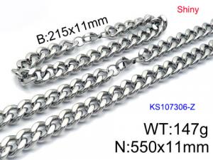 SS Jewelry Set(Most Men) - KS107306-Z