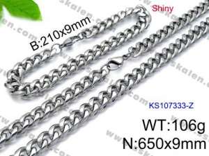 SS Jewelry Set(Most Men) - KS107333-Z