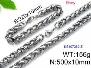 SS Jewelry Set(Most Men) - KS107360-Z