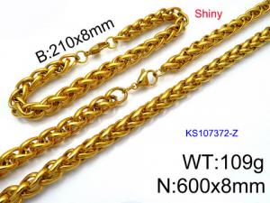 SS Jewelry Set(Most Men) - KS107372-Z