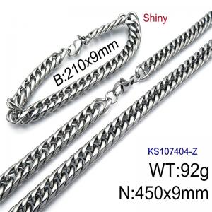 SS Jewelry Set(Most Men) - KS107404-Z