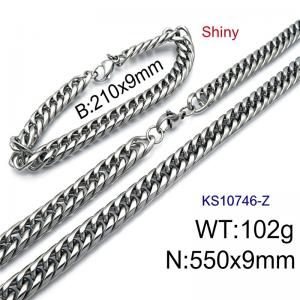 SS Jewelry Set(Most Men) - KS107406-Z