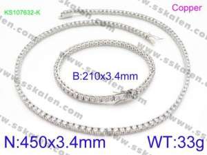 SS Jewelry Set(Most Women) - KS107631-K