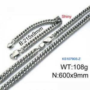 SS Jewelry Set(Most Men) - KS107905-Z