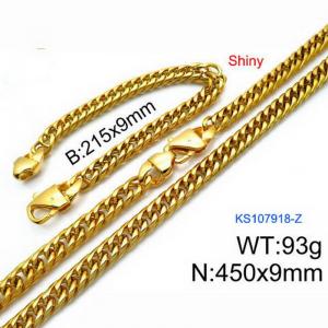 SS Jewelry Set(Most Men) - KS107918-Z