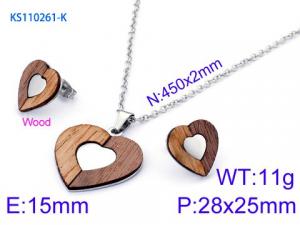 SS Jewelry Set(Most Women) - KS110261-K