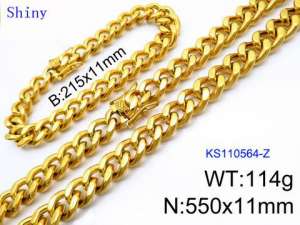 SS Jewelry Set(Most Men) - KS110564-Z