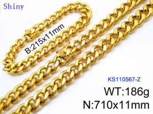 SS Jewelry Set(Most Men) - KS110567-Z