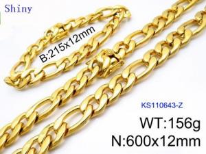 SS Jewelry Set(Most Men) - KS110643-Z