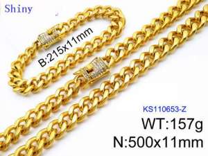 SS Jewelry Set(Most Men) - KS110653-Z