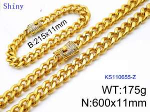 SS Jewelry Set(Most Men) - KS110655-Z