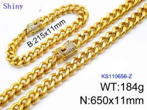 SS Jewelry Set(Most Men) - KS110656-Z