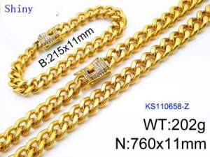 SS Jewelry Set(Most Men) - KS110658-Z