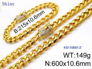 SS Jewelry Set(Most Men) - KS110697-Z